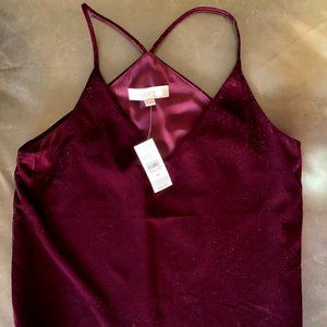 Loft Velvet Cami NWT Size XS
